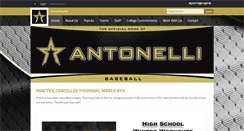 Desktop Screenshot of antonellibaseball.com