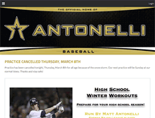 Tablet Screenshot of antonellibaseball.com